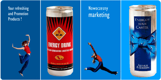Energetyki - Puszki reklamowe - nowoczesny marketing
